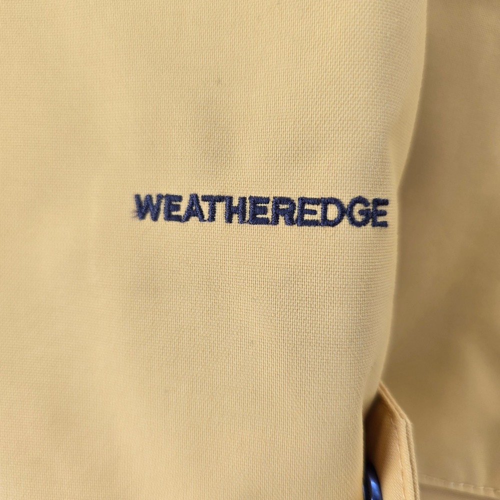 Eddie Bauer Rain Jacket Womens XL Weatheredge Hooded Parka Yellow Coat - Picture 2 of 10